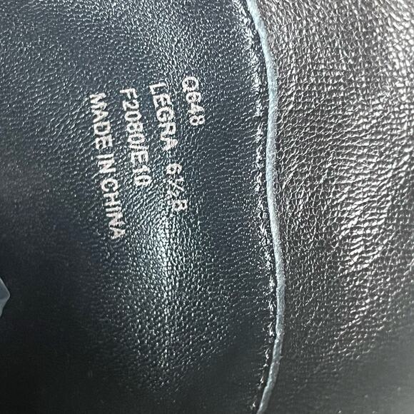 Coach Legra Black Soft Genuine Leather Fringe Tassel Heeled Midi Boots - Picture 6 of 10